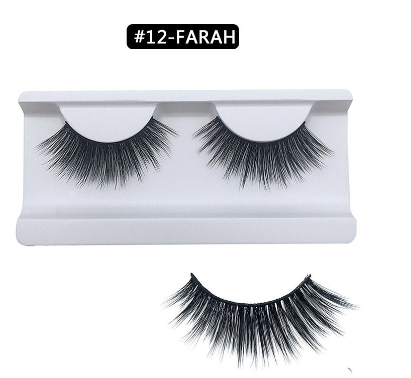 3D Mink Hair Eyelash Strips