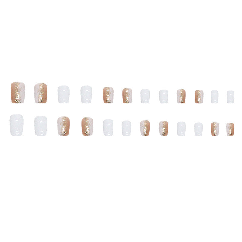 Dual Color Mid-length Press-On Nails