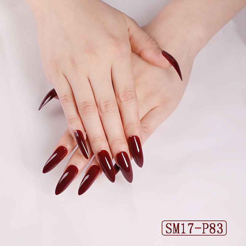 Long Almond Press On Nails