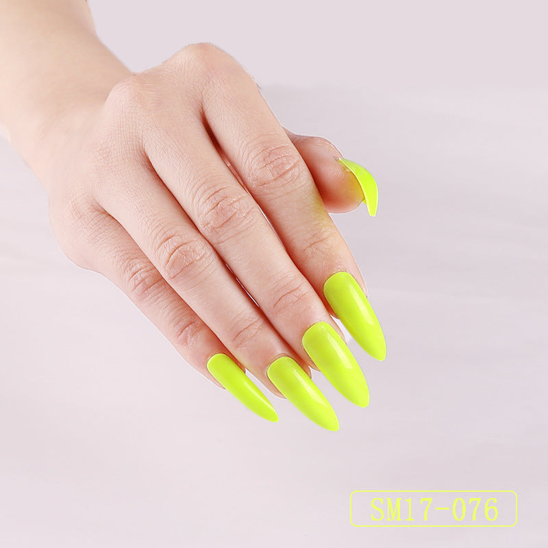 Long Almond Press On Nails
