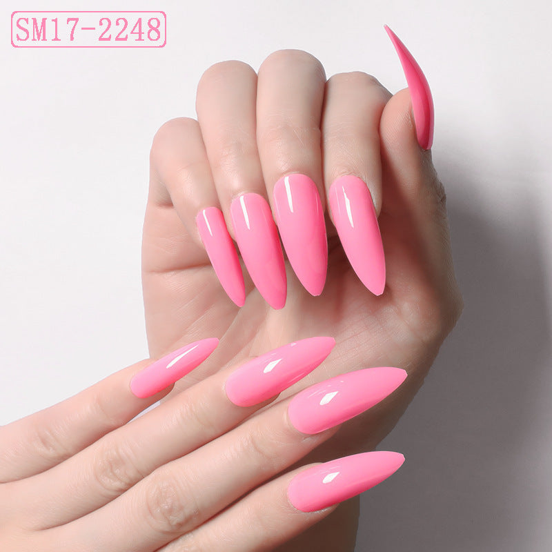 Long Almond Press On Nails