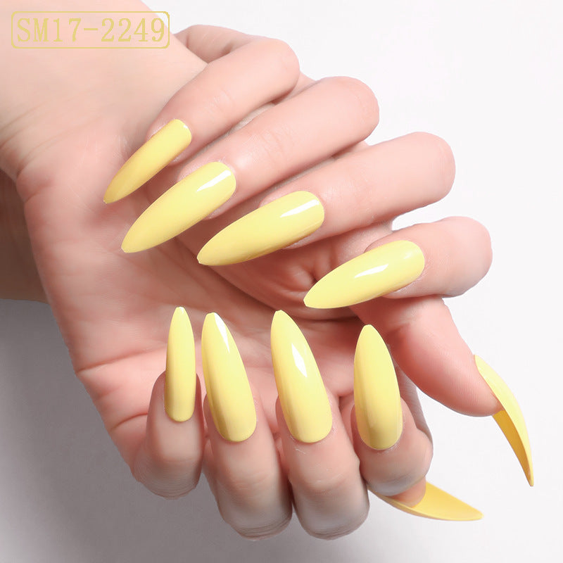 Long Almond Press On Nails