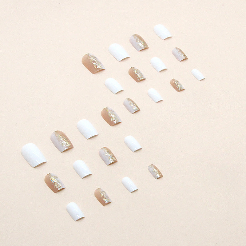 Dual Color Mid-length Press-On Nails