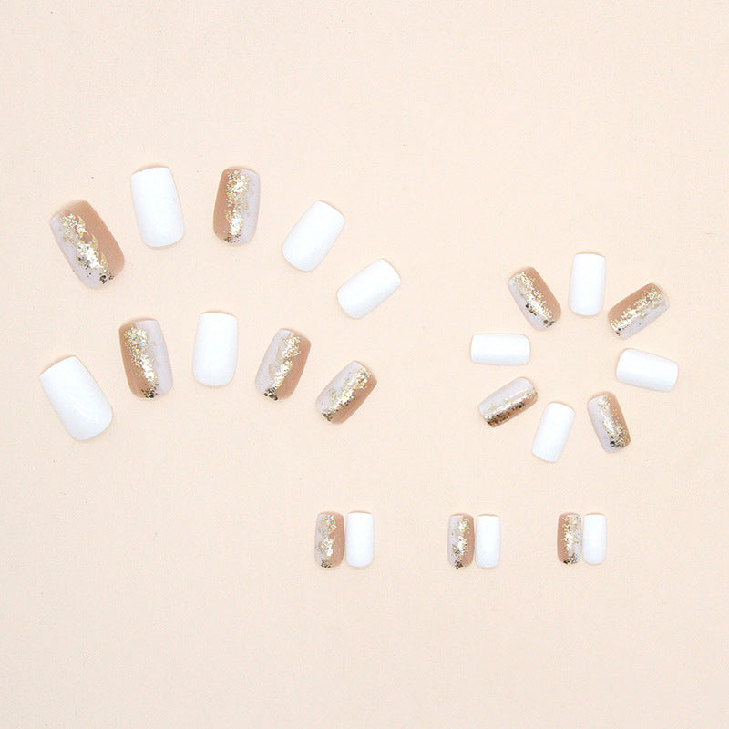 Dual Color Mid-length Press-On Nails