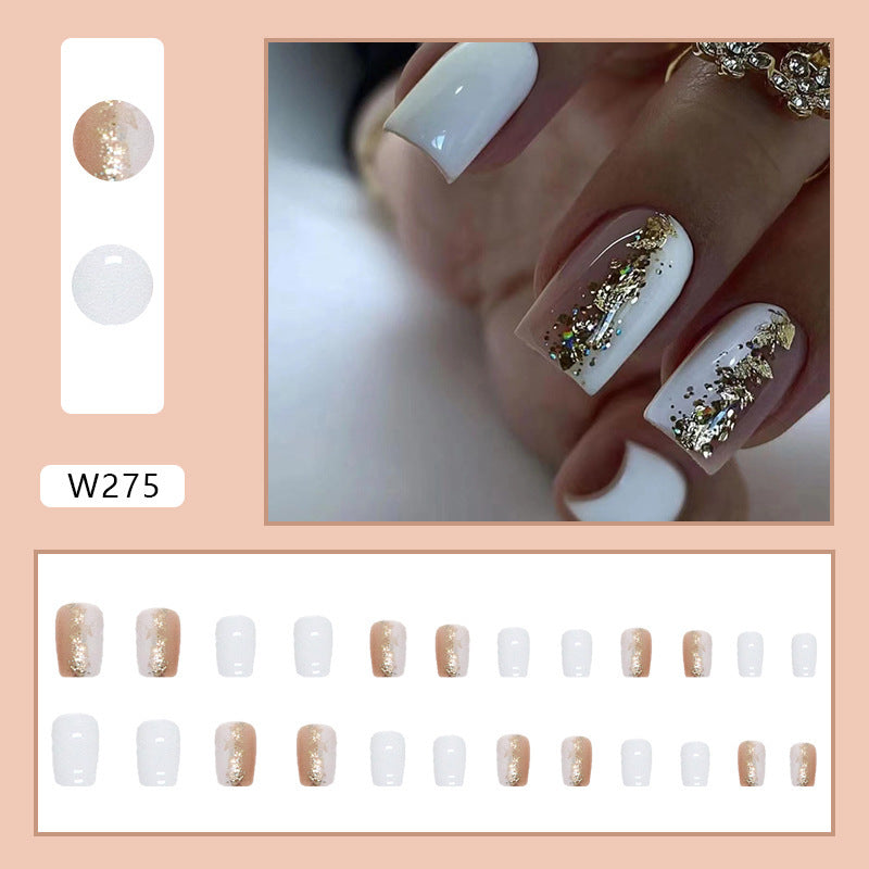Dual Color Mid-length Press-On Nails