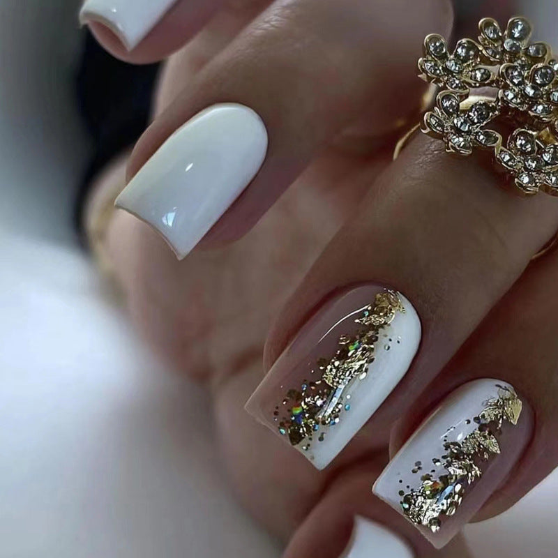 Dual Color Mid-length Press-On Nails